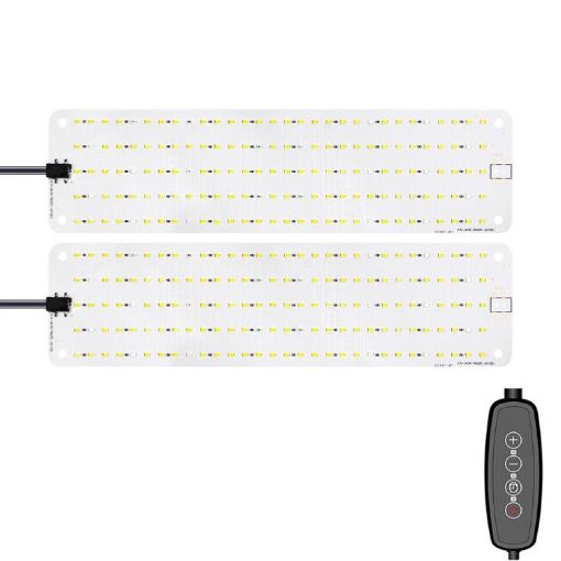 Two Head 12V LED Plant Growth Light, Sunlight-Like, UK Plug - 1