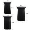 Premium Business Cocktail Bar Stretch Table Cover, 80x110cm - 2