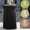 Premium Green Stretch Cocktail Bar Table Cover, 80x110cm - 3