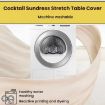 Premium Business Cocktail Bar Stretch Table Cover, 80x110cm Red - 6