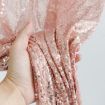 Gold Embroidered Sequin Curtains for Wedding Banquet Decor 60x240cm - 4