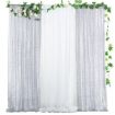Gold Sequin Embroidered 240cm Wedding & Banquet Curtains - 2