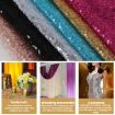 Silver Sequin Embroidered Curtains for Weddings & Parties - 300x300cm - 6