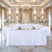 Green Spandex Table Skirt 122x60x76cm for Weddings & Parties - 6