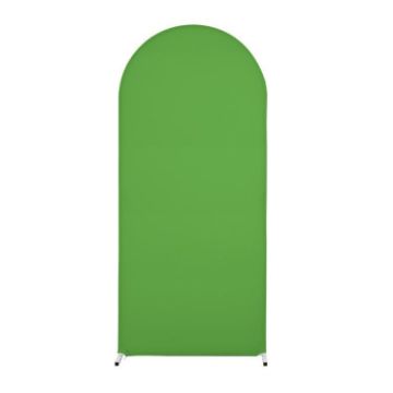 Green U Shape Spandex Stretch Backdrop Cover 180x80cm - 1