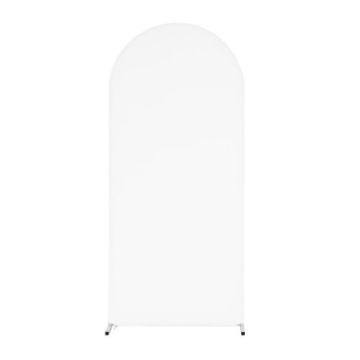 Arch Fabric Cover U Shape Stretch Cloth for Wedding/Party, White - 1