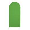 U Shape Green Spandex Arch Fabric Cover for Party Decoration 200x100cm - 1