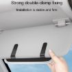 Auto Sun Visor Car Glasses Clip, Storage & Decoration (Gray) - 5