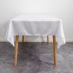 Wine Red Satin Tablecloth 145x200cm for Hotel Banquet Wedding Decor - 3