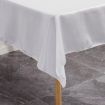 Wine Red Satin Tablecloth 145x200cm for Hotel Banquet Wedding Decor - 5