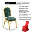 Green Spandex Stretch Chair Cover for Weddings and Hotel Decor - 3