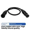 VEGGIEG 20m Male-Female XLR Balanced Copper Audio Cable (Black) - 3