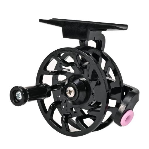 LEO 28339 Black Ice Fishing Raft Reel With Guide Ring - 1
