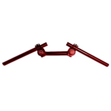 Red Aluminum Alloy Motorcycle Handlebar with Separate Faucet - 1