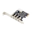 SUNWEIT ST623 PCIe x1 MCS9990 4-Port USB2.0 Expansion Card - 1