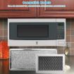GE JVM6175SF1SS Microwave 3-in-1 Charcoal & Grease Filters Replacement - 2