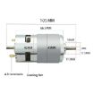 24V 10000RPM 775 Motor with Dual Shaft for Sander and Grinder - 3