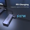 QGeeM 9-in-1 USB-C Docking Station: VGA, 2 HDMI, PD 87W, USB, SD Slots - 6