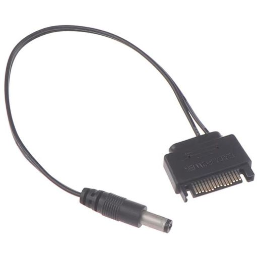 20cm SATA Male to 5.5x2.1mm DC 12V Power Connection Cable - 1