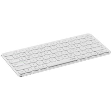 Rapoo E9000G Wireless Bluetooth Keyboard for Computer & Phone (White) - 1