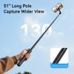 TELESIN Magnetic Selfie Stick Tripod with Bluetooth Remote (Black) - 5