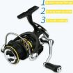 YUMOSHI LP5000M Metal Spinning Reel 5.2:1 High-Speed Gear - 2