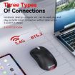MKESPN Wireless Gaming Mouse 24000 DPI, RGB, Rechargeable, White - 3