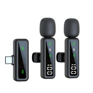 H67 Type-C Wireless Lapel Microphone for Video & Noise Reduction - 1