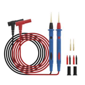 SUNSHINE SS-024B Soft Silicone Multimeter Stainless Steel Probe Tips - 1