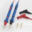 SUNSHINE SS-024B Soft Silicone Multimeter Stainless Steel Probe Tips - 2