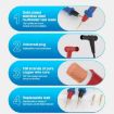 SUNSHINE SS-024B Soft Silicone Multimeter Stainless Steel Probe Tips - 3