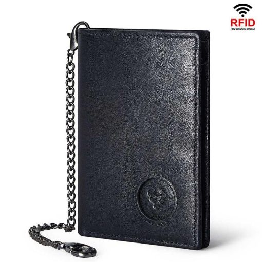 HUMERPAUL BP798 Leather Wallet for Airtag with RFID Card Holder - 1