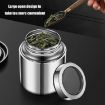1000ml Stainless Steel Canister, Transparent Lid, Leak-Proof Storage - 5