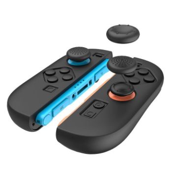 Nintendo Switch 2 Joy-Con Silicone Cover with Joystick Cap Black - 1