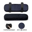 Black Office Chair Armrest Cushion Pillow Pad Elbow Rest - 5
