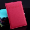 Purple Artificial Leather Travel Passport Cover - 5