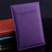 Light Green Artificial Leather Passport Cover for Travel - 6