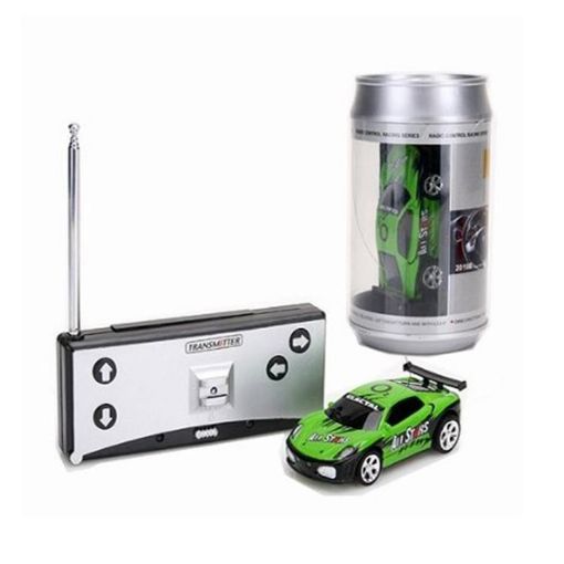 Mini RC Car Radio Remote Control in Coke Can (Green) - 1