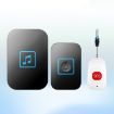 CACAZI C86 Wireless SOS Pager Doorbell Alarm, UK Plug (Black) - 2