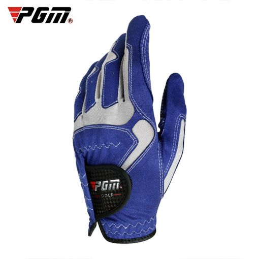 PGM Blue Left Hand Anti-Slip Golf Gloves for Men, Size 24 - 1