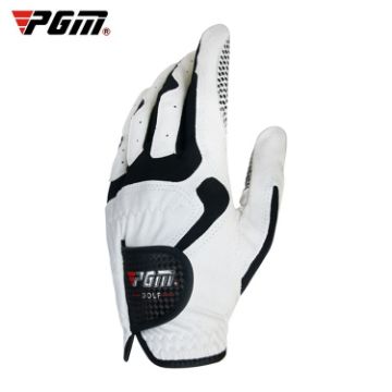 PGM Golf Left Hand Anti-Slip Gloves for Men, White Size 25 - 1