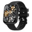 HT15 1.85" Black Silicone Smart Watch, IP67 Waterproof, Bluetooth Call - 1