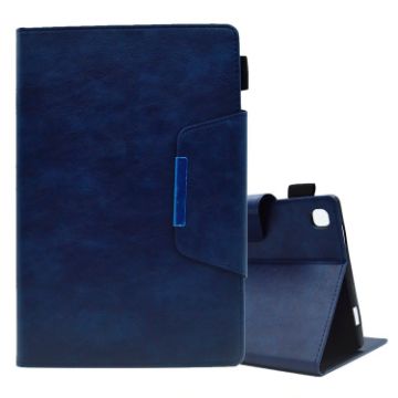 Samsung Galaxy Tab A7 10.4 Suede Magnetic Leather Case (Blue) - 1