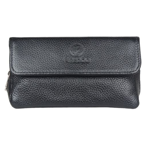 FIREDOG CL07 Black Cowhide Double Pipe Bag - 1