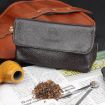 FIREDOG CL07 Black Cowhide Double Pipe Bag - 5