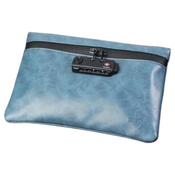 FIREDOG Portable Inky Blue Tobacco Deodorant Bag w/ Lock CL93 - 1