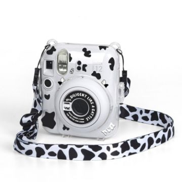 FUJIFILM instax mini 12 Camera Case Acrylic with Strap (DIY Milk Cow) - 1