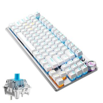 AULA F3001 RGB 87 Keys Wired/Wireless/Bluetooth Gaming Keyboard - 1