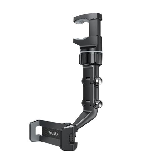 Yesido C192 Black Car Rearview Mirror Phone Holder - 1