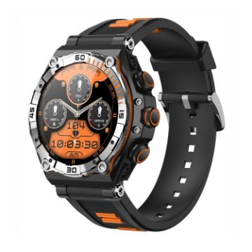 CT18 Smart Watch 1.43" AMOLED, Bluetooth Call, Blood Oxygen, Orange - 1